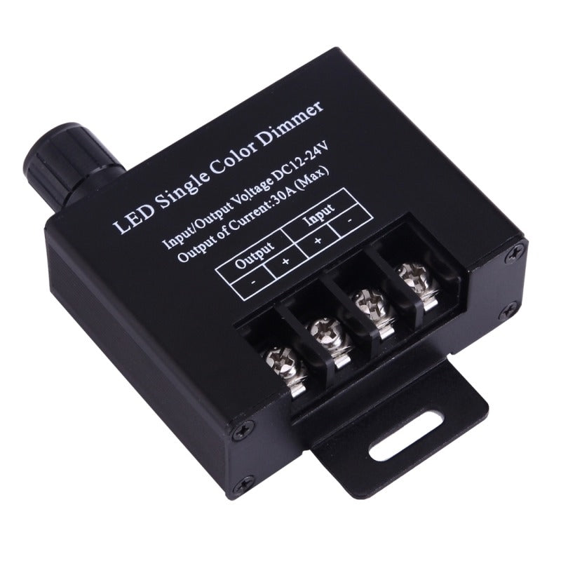 LED dimmer - 12/24V - 30A - Met draaiknop LED dimmer - 12/24V - 30A - Met draaiknop